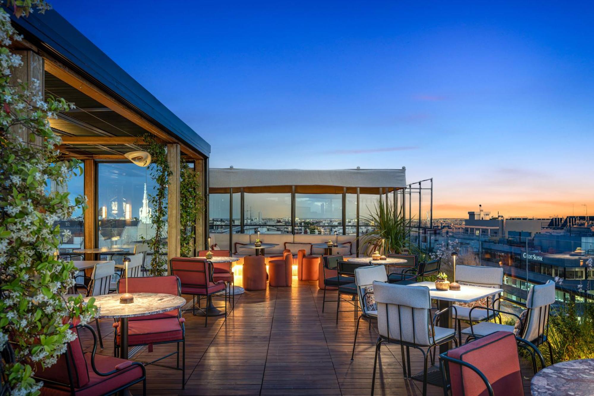 Bless Hotel Madrid - The Leading Hotels Of The World Exterior foto The rooftop bar at the Hotel